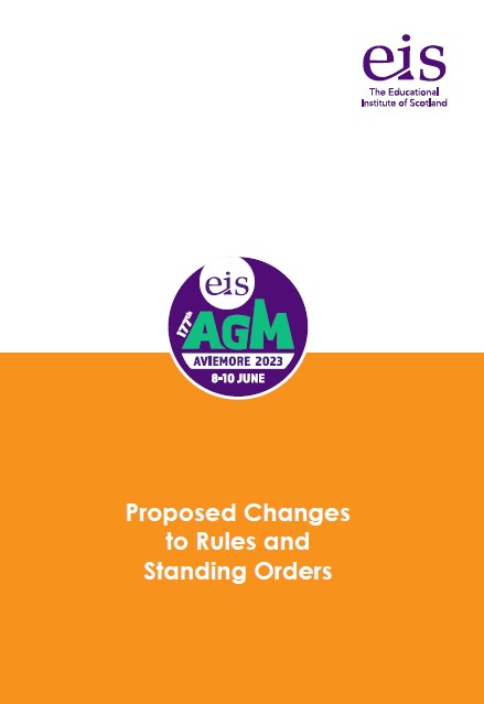 Proposed changes to standing orders