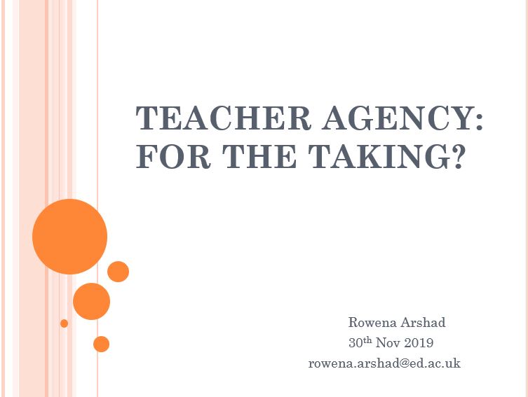 Teacher Agency