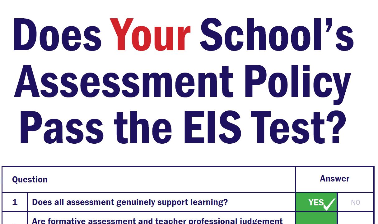 Does Your School’s Assessment Policy Pass the EIS Test? | EIS