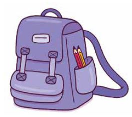 Drawing of school bag
