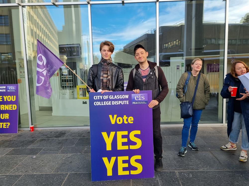 City of Glasgow College Ballot Result