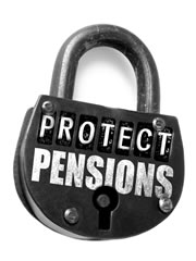 Pension padlock image
