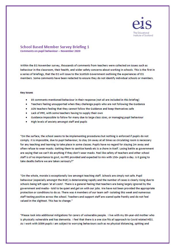 Pupil Behaviour Briefing