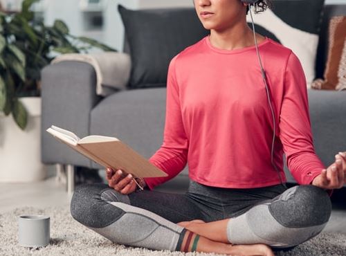 Girl meditating