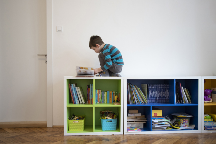 Young Boy Reading